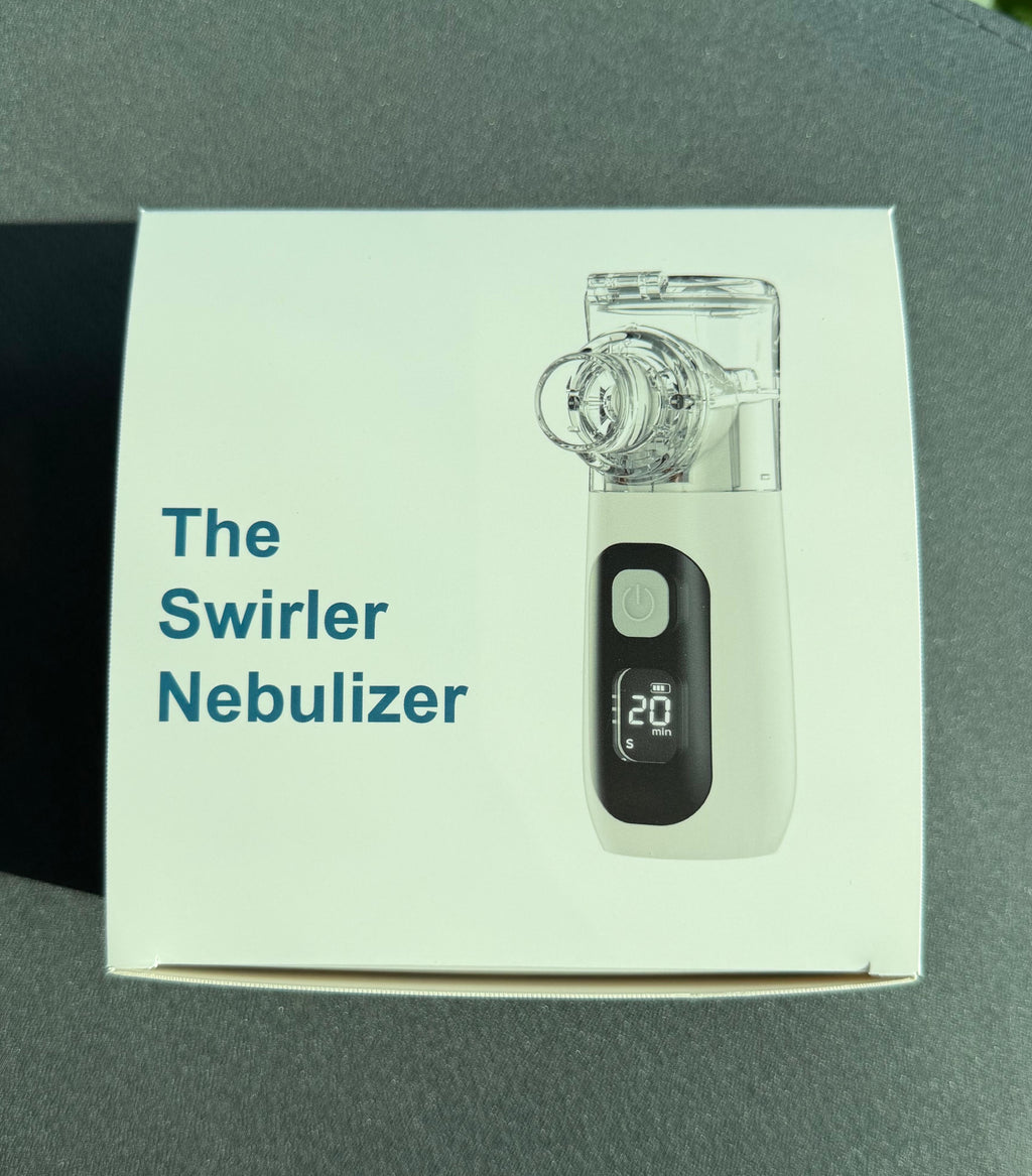 THE SWIRLER NEBULIZER, Smart Digital Display Portable Nebulizer for Adults and Kids, Portable Nebulizer Machine for Breathing with Mouthpiece and Mask, Handheld Nebulizer for Travel and Home Use
