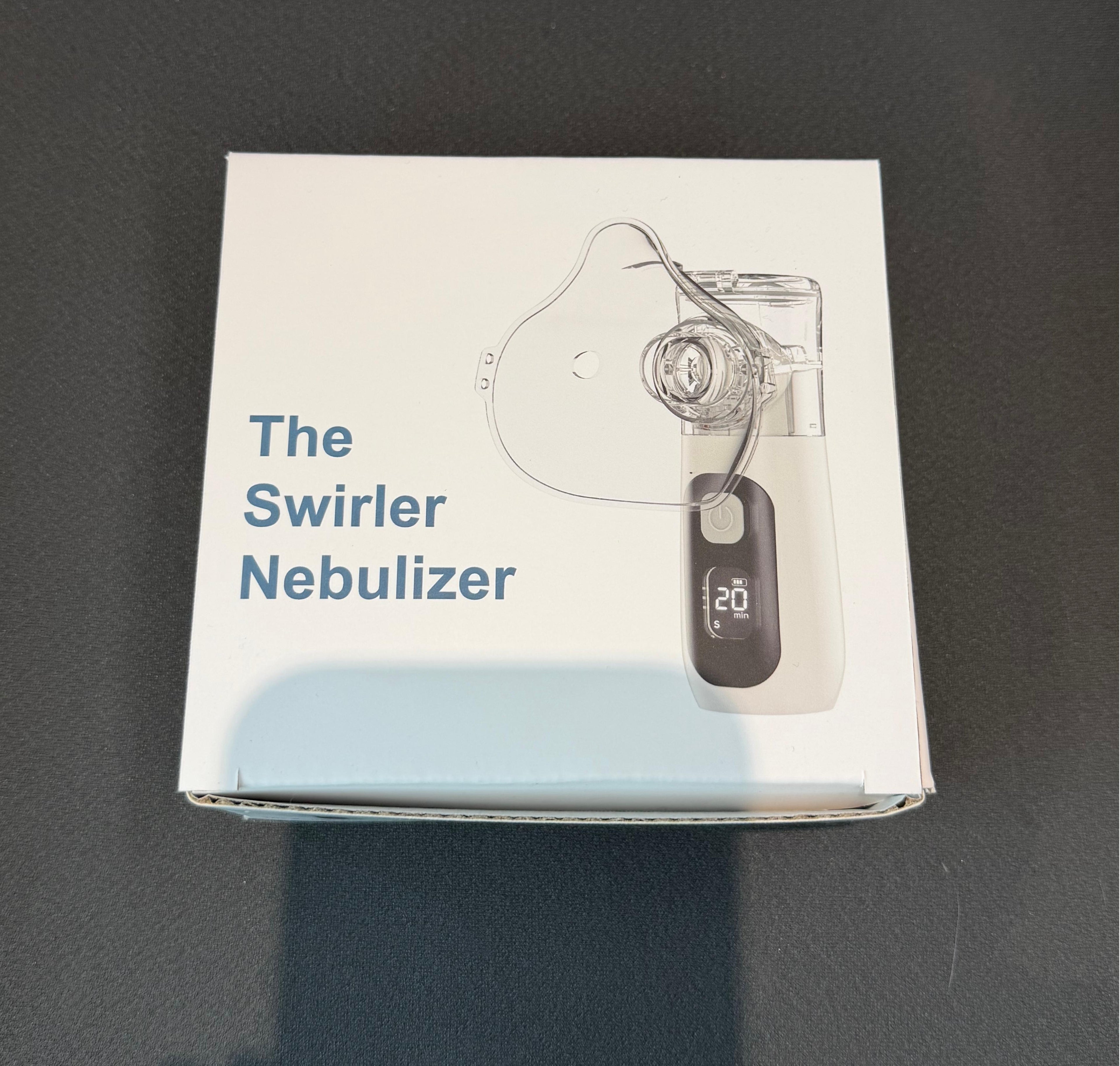 THE SWIRLER NEBULIZER, Smart Digital Display Portable Nebulizer for Adults and Kids, Portable Nebulizer Machine for Breathing with Mouthpiece and Mask, Handheld Nebulizer for Travel and Home Use