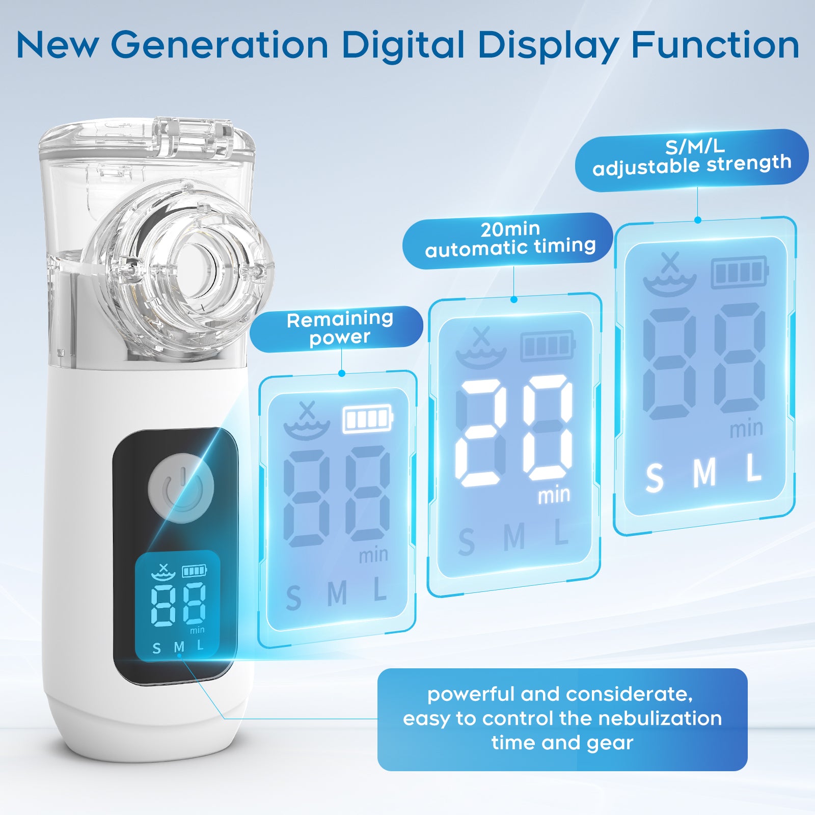 The Swirler Nebulizer - Nebulizer,Nebulizer for Adults & Kids,Portable Nebulizer, Handheld Nebulizer for Home